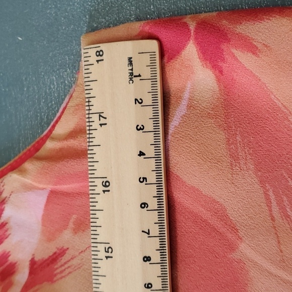 DAVID WARREN petite NewYour. Women's 100% silk blouse. 10, pinks and peach - Picture 7 of 11